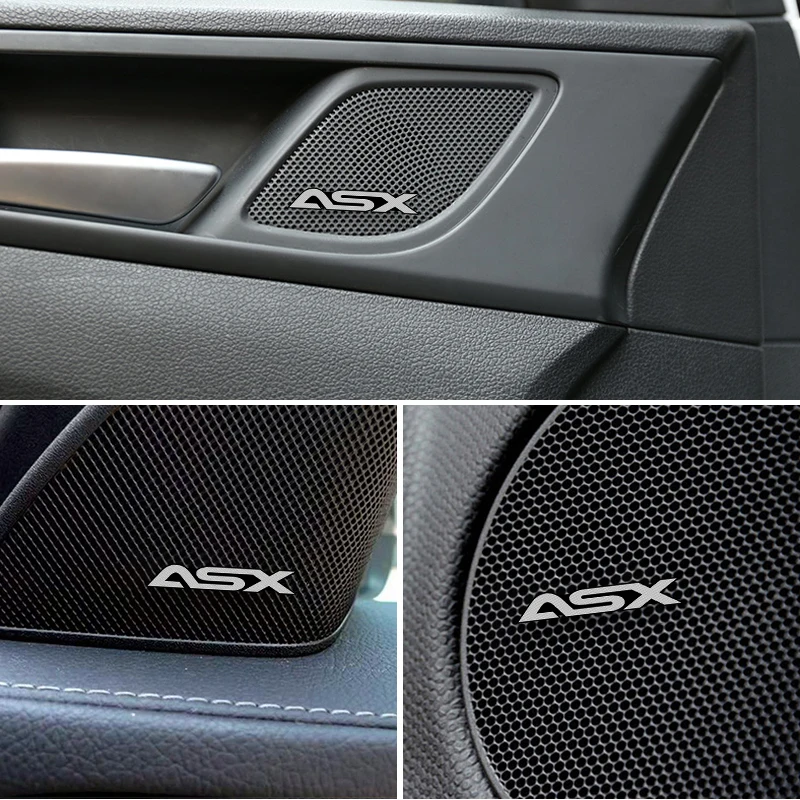 3D Автомобильная колонка стерео алюминиевая эмблема наклейка для mitsubishi ASX outlander