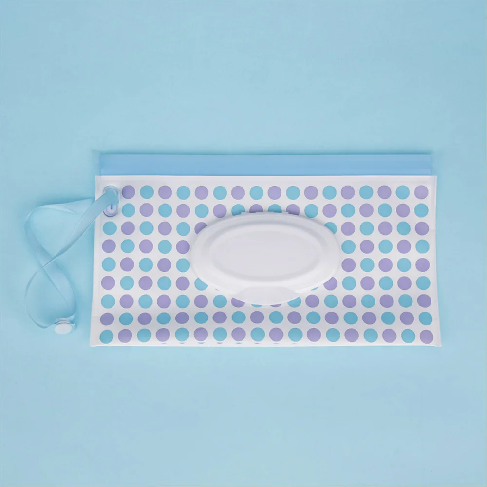 O Quaslover Экологичная коробка для детских салфеток, коробка для влажных салфеток, чистящие салфетки, сумка для переноски, чехол-раскладушка с ремнем - Цвет: O