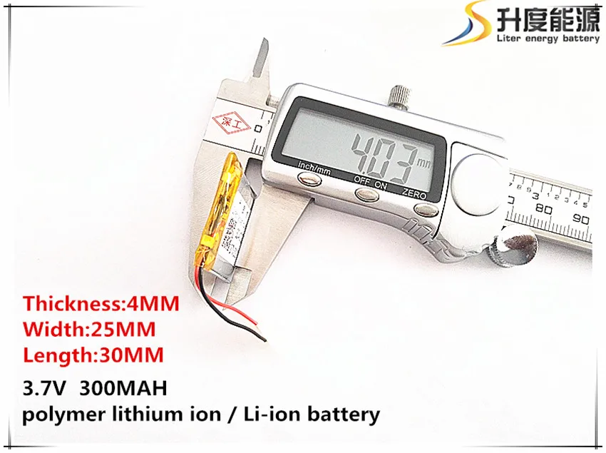 3 7 V 300mAh 402530 литий-полимерный литий-ионный аккумулятор для Mp3 MP4 MP5 GPS Мобильный