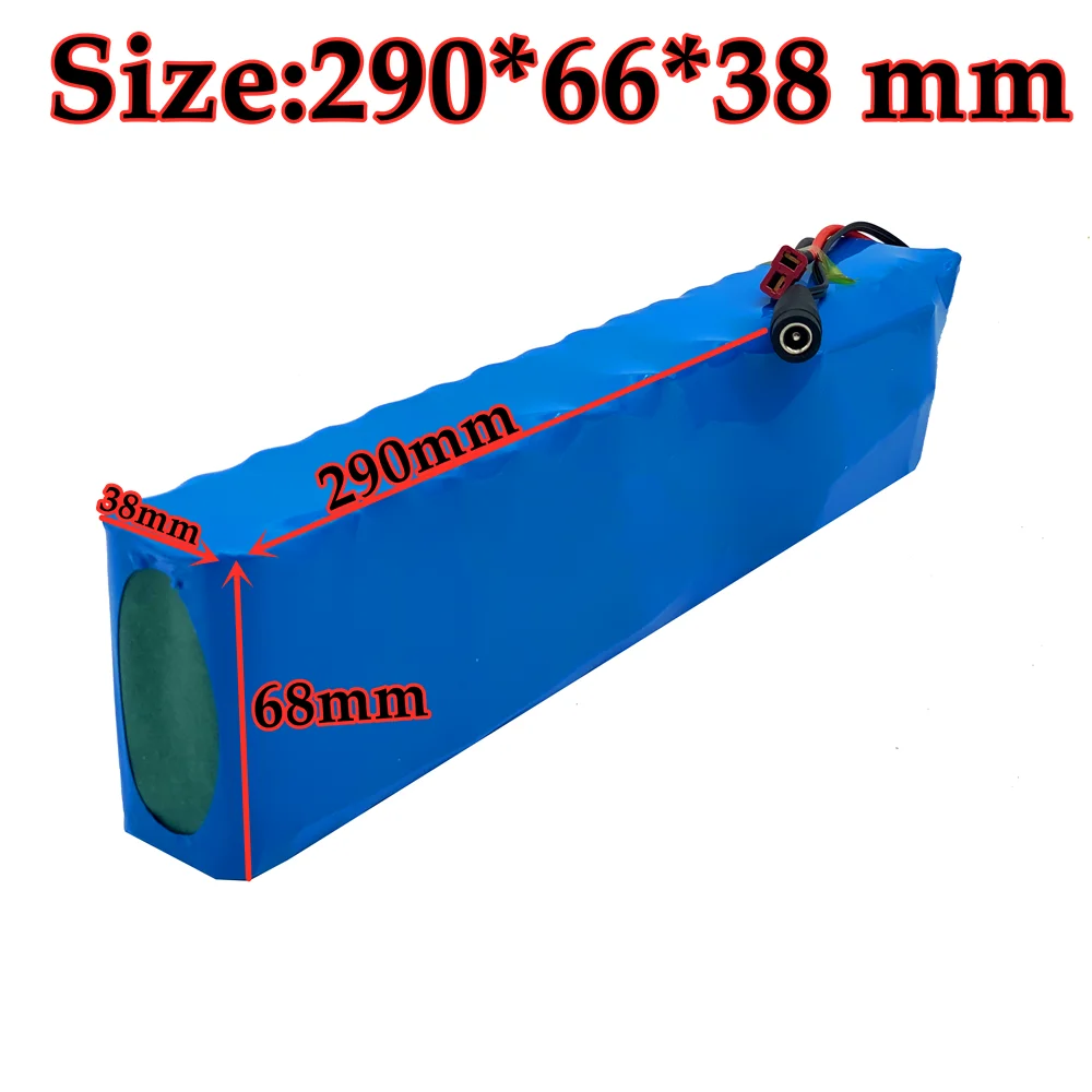 

2021 new 60V 16s2p 18ah 18650 Li ion battery pack 67.2v 18000mah eBike electric bicycle scooter with BMS 1000W BMS plug