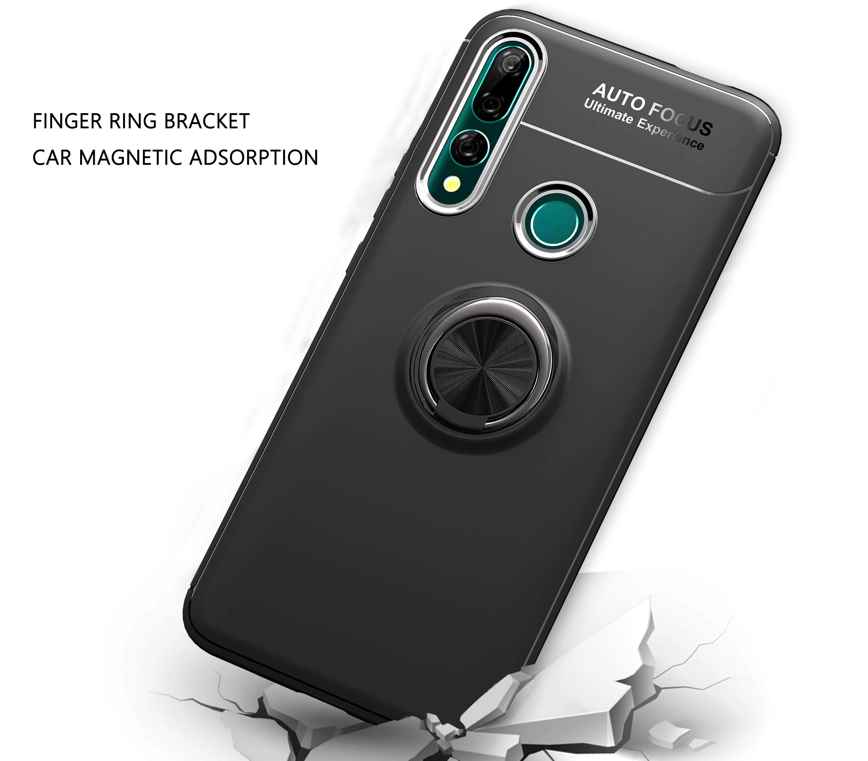 For Huawei Honor 9X 9i 9A 9S 9C 8A 8C 8S 8X Max 7X 7C Case Magnetic Car Ring Soft Silicone Phone Cover 8 9 10 10X Lite 10i Cases