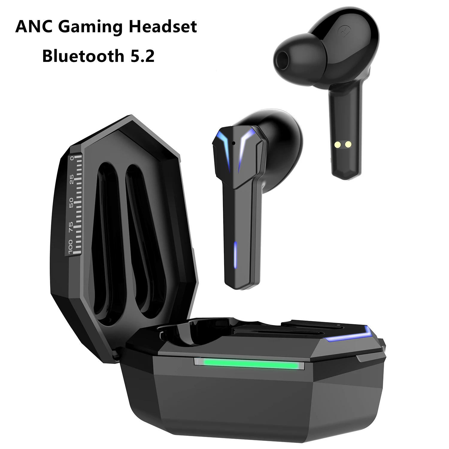 

Беспроводная игровая гарнитура ANC, шумоподавление, TWS, низкая задержка, Bluetooth-наушники, высокое качество, отличные басы