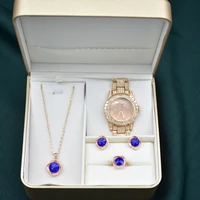 fashion women watches set luxury gift box earrings necklace bracelet ring jewellery sets ladies dress quartz watch for women %e2%80%99s