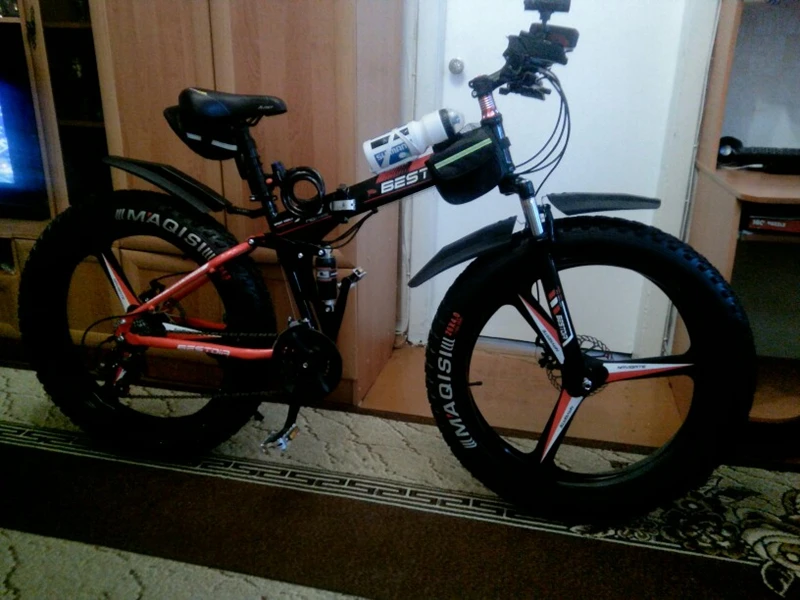 Wolf's fang bike 3-piece велосипедный щиток 26 дюймов Снежный велосипед передний и задний крыло широкая шина велосипедный Снежный велосипед аксессуары
