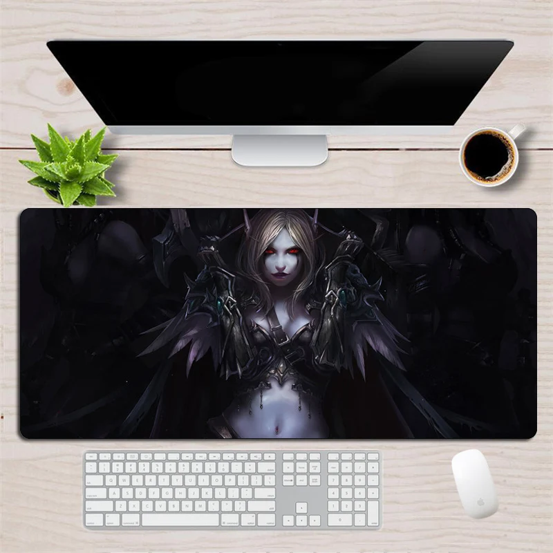 Игровой коврик для мыши World of Warcraft большой размер 90x40 см противоскользящий XL Otaku