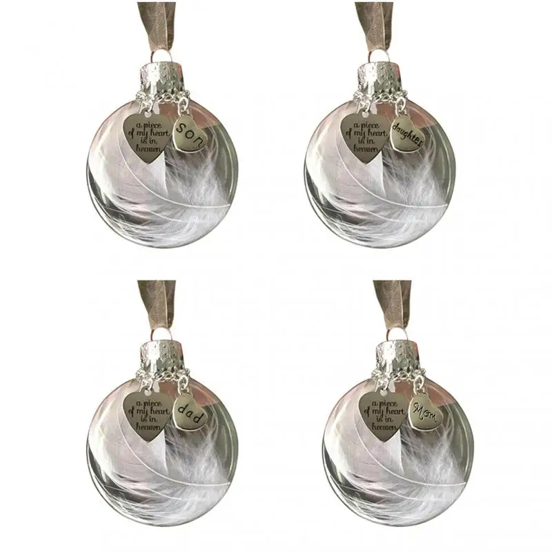 Теплый брелок с перьями в форме сердца памятный кулон для семьи подруги жены сына