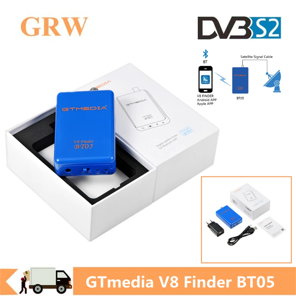 Спутниковый искатель Grwibeou V8 BT05 улучшенная связь модель 6906 6916 freesat bt01 bt03 Upgrad HD1080P BT03