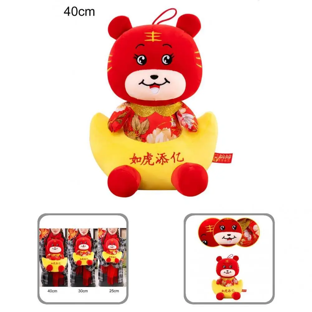 

Плюшевая кукла, нежный восхитительный праздничный тигр, новый год 2022, талисман, мягкая игрушка, плюшевая игрушка для дома