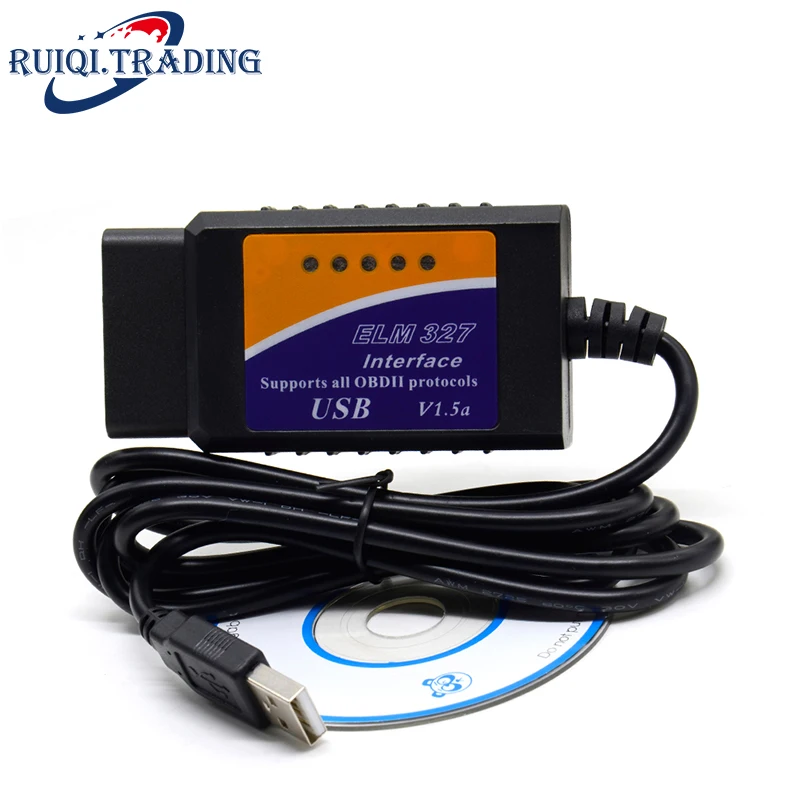 Автомобильный считыватель кодов OBD/OBDII OBD2 сканер ELM327 USB автомобильный