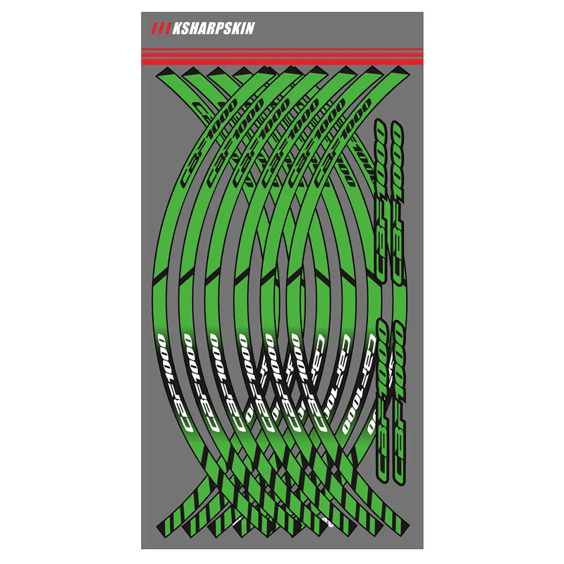 12 X Толстые края внешний обод наклейка полоса колесные наклейки для HONDA CBF1000 honda CBF