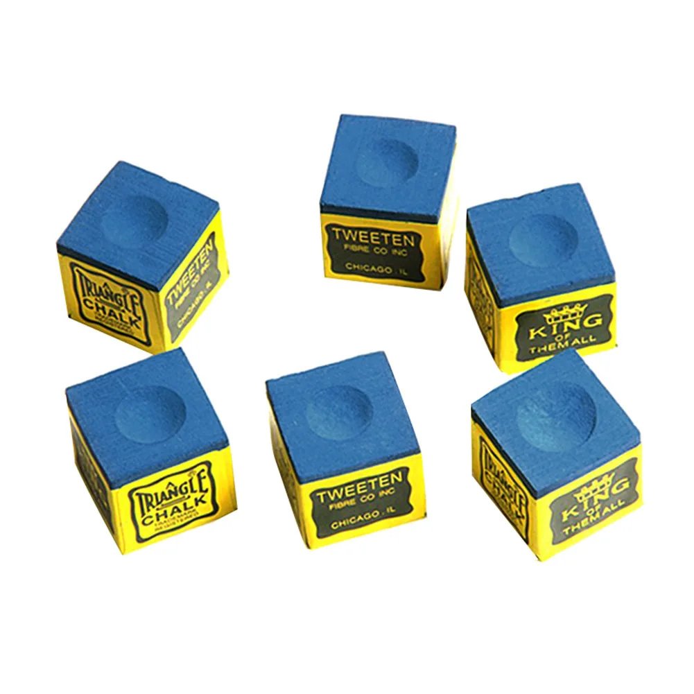 

Hot 6Pcs Snooker Pool Oily Dry Chalk Billiard Pool Table no-slip Chalk Indoor Sport Accessories New MVI-ing