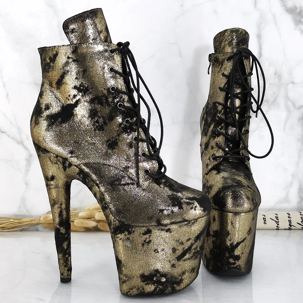 

Leecabe 20CM/8inches Pole dancing shoes High Heel platform Pole Dance boot