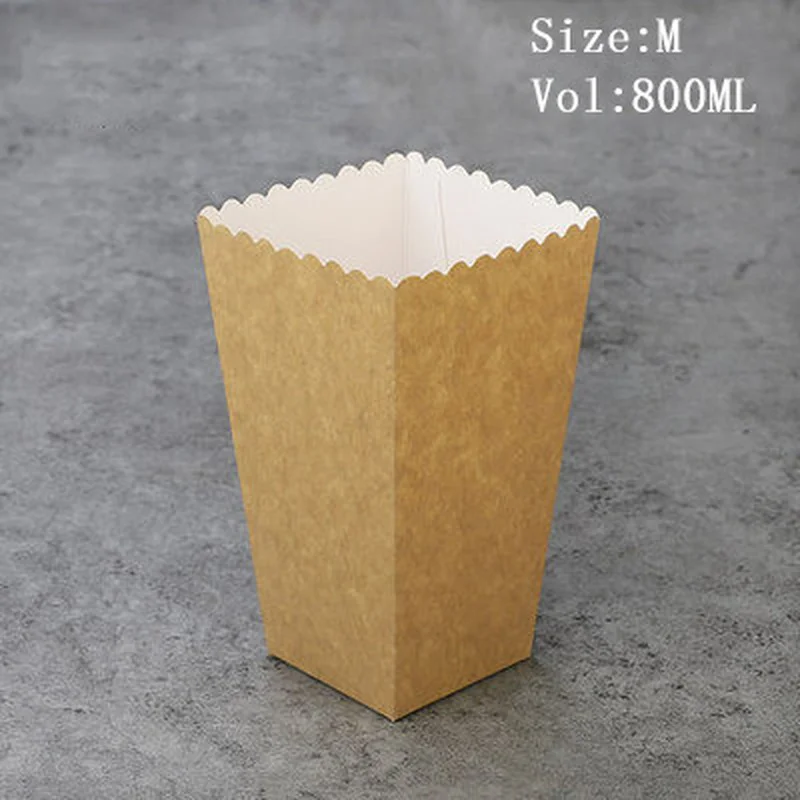 12 шт. коробка для попкорна из крафтовой бумаги | Дом и сад