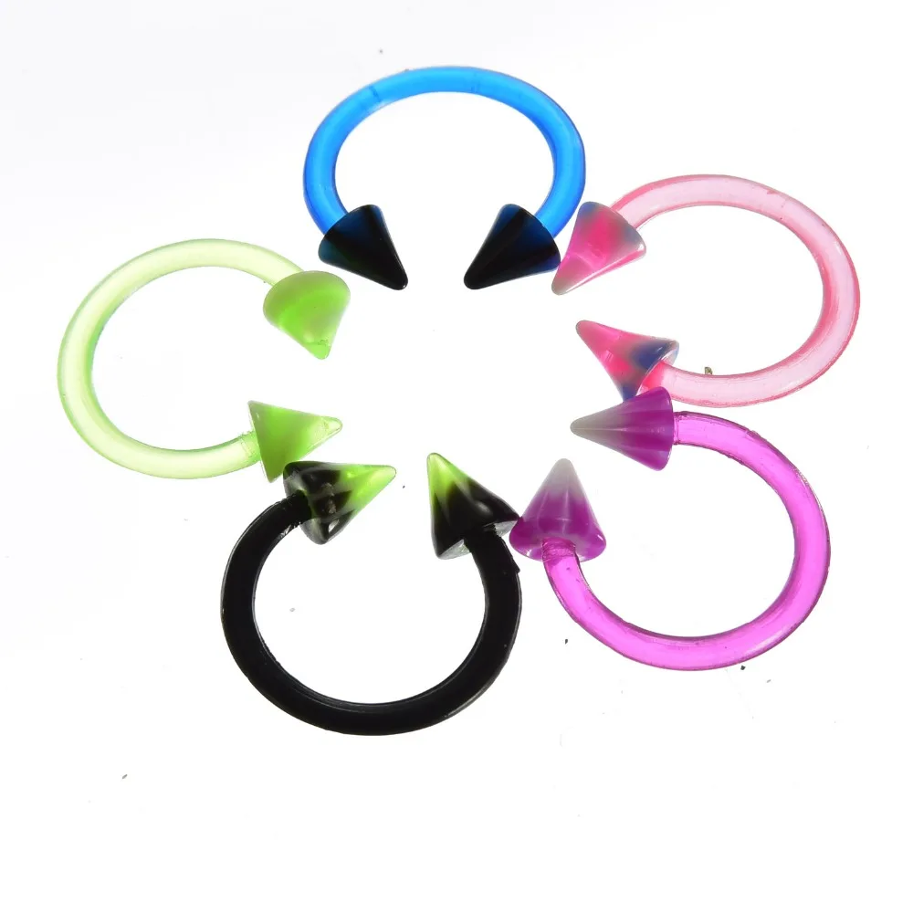 Оптовая продажа пирсинг носа Nariz 5/10 шт Гибкие Кольца для Подковы и шпильки