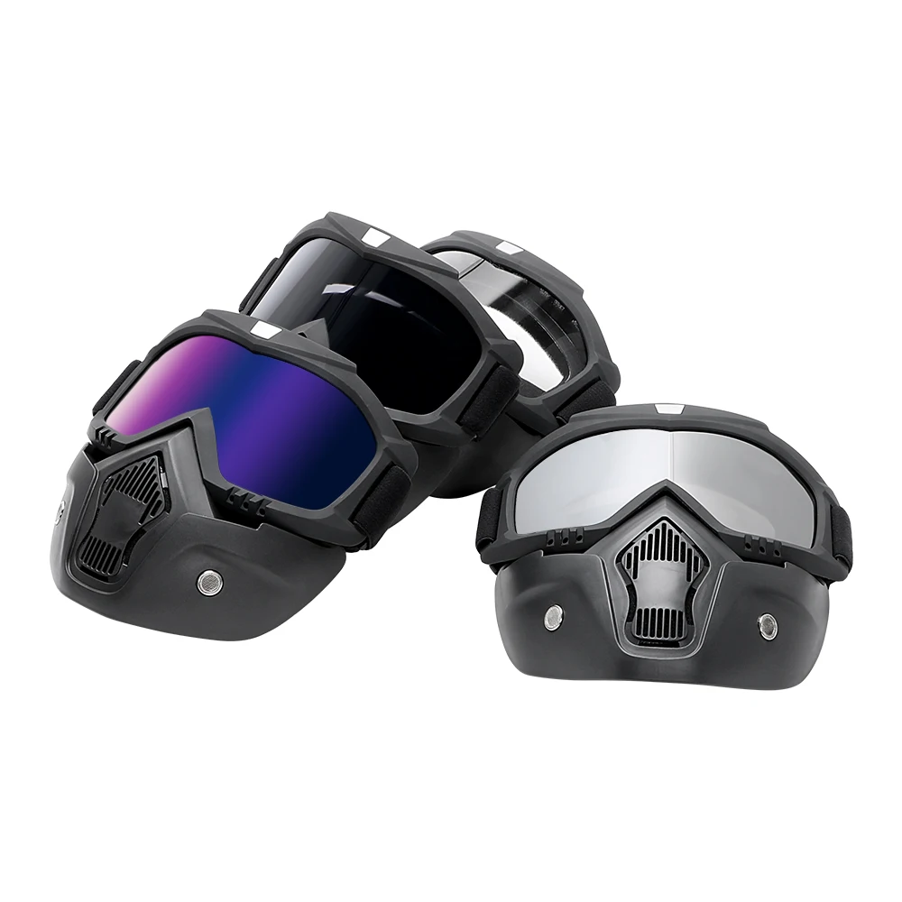 Съемные очки с открытым лицом маска на шлем УФ-защитой для Halley мотоциклетные