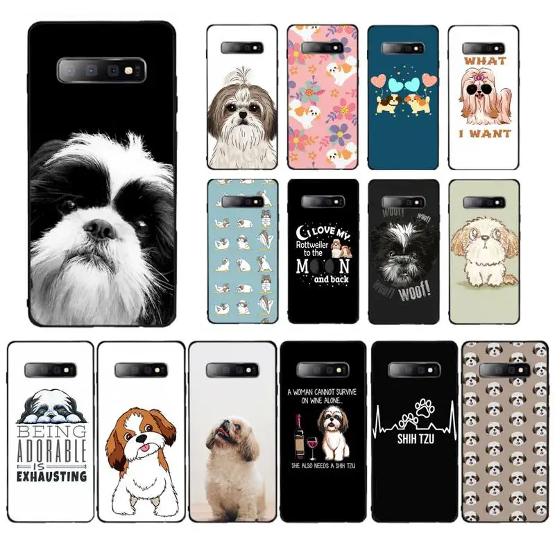 MaiYaCa мультфильм Shih Tzu собака чехол для телефона Samsung S 6 7edge 8 9 10 20 plus легкий Ультра |
