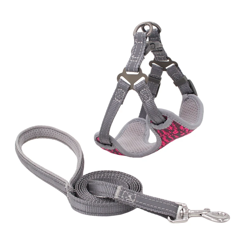 Шлейка для собак жилет Холщовый и светоотражающий шлейф маленьких средних