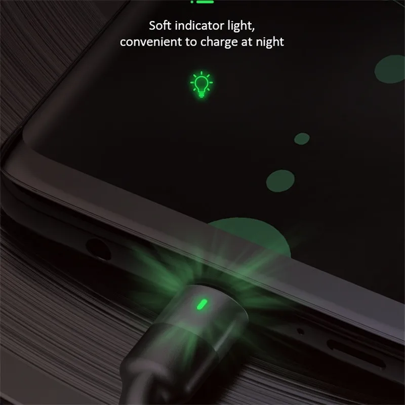 USAMS usb type C кабель 3A Быстрая зарядка провод кабель usbc для Xiaomi huawei samsung Note10 мобильный телефон светодиодный USB-C зарядное устройство кабель