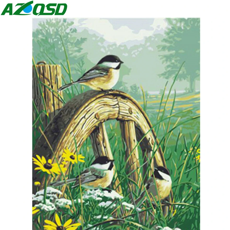 AZQSD взрослых DIY картина маслом Краски ing по Nimbers животных ручной ed подарок Наборы