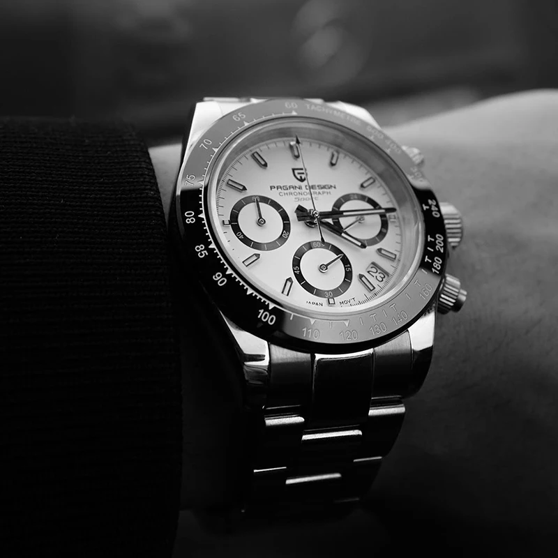 

2022 PAGANI DESIGN Brand Men's Sports Quartz Watches Sapphire Stainless Steel Waterproof Chronograph Luxury Reloj Hombre PD-1644