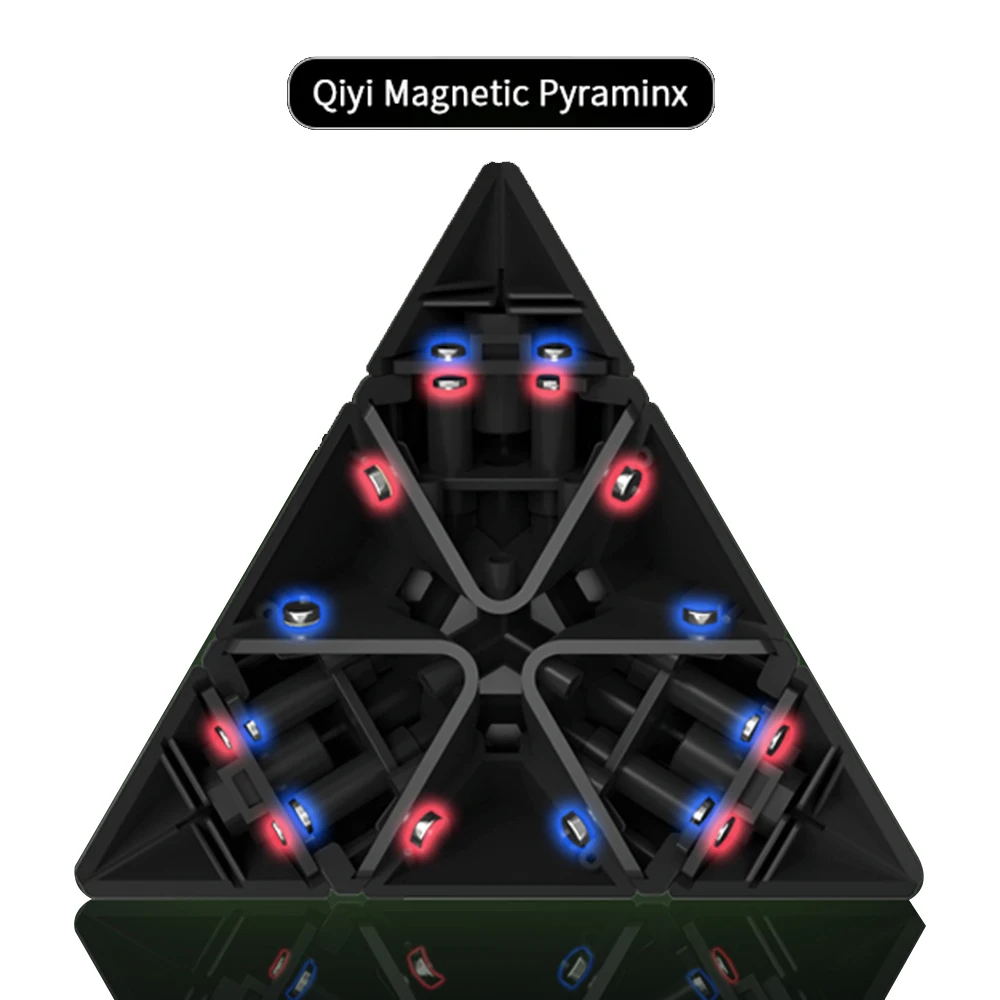 Пирамида QiYi Магнитный куб MoFangGe 3x3 pyra скоростной пряди WuQue наклейка s Наклейка