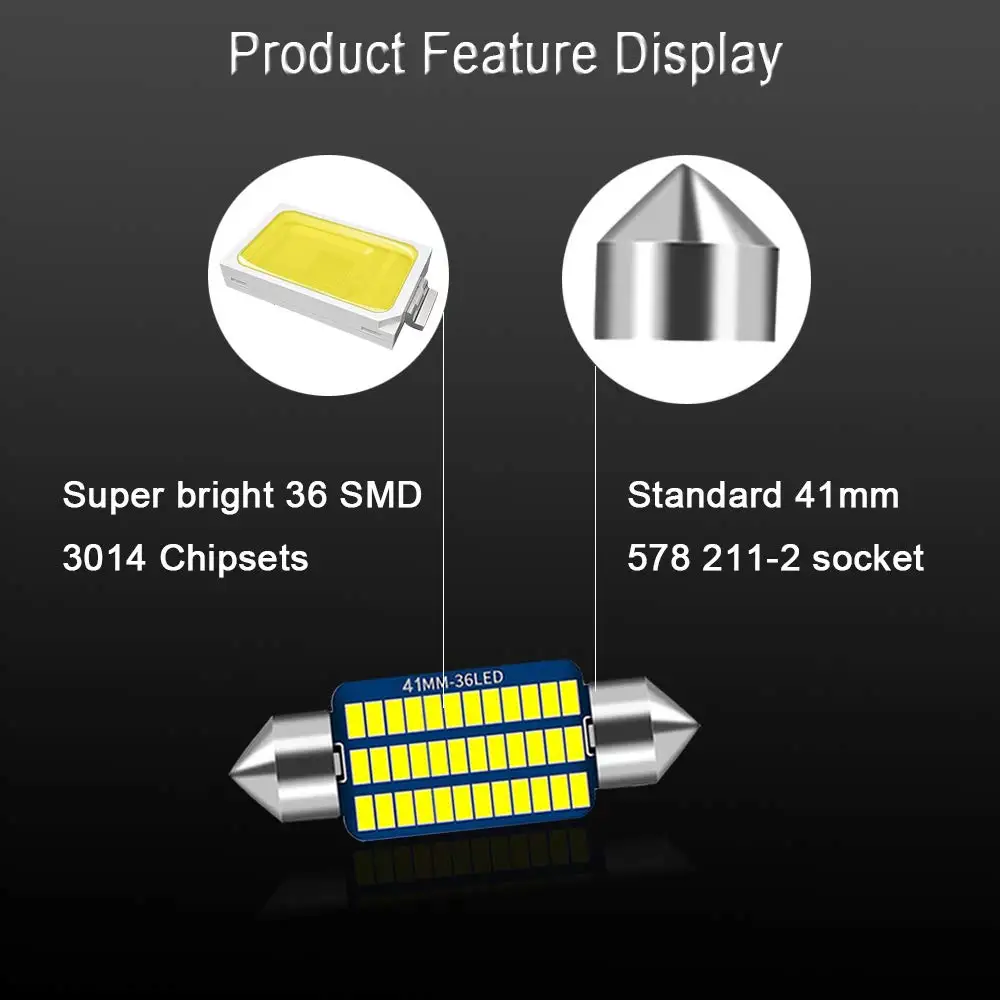 10 шт. Автомобильные светодиодные лампы на крышу 42 мм | Автомобили и мотоциклы