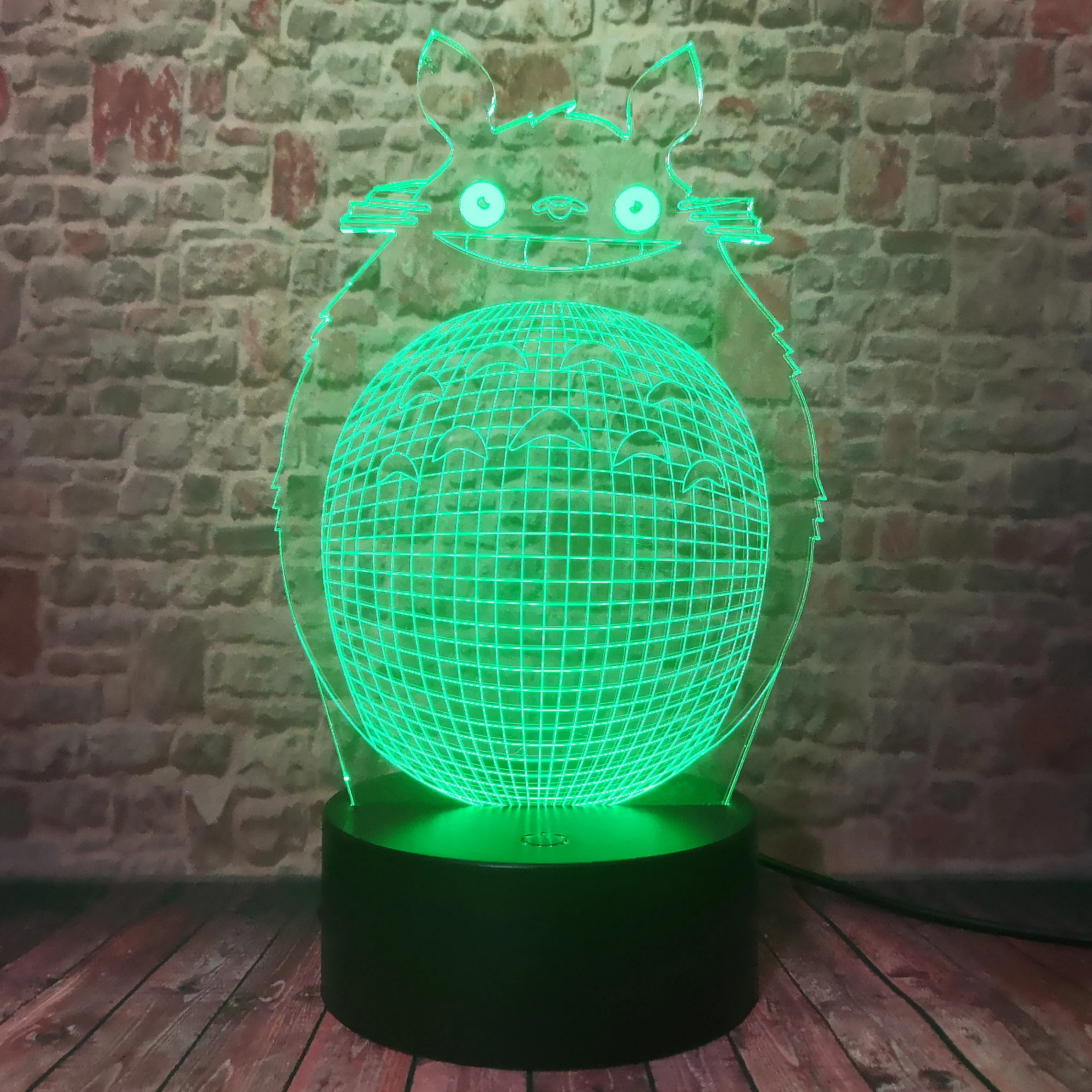 Фигурка аниме My neighter Totoro 3D Smart 7 цветов ночник светильник детская кроватка лампа
