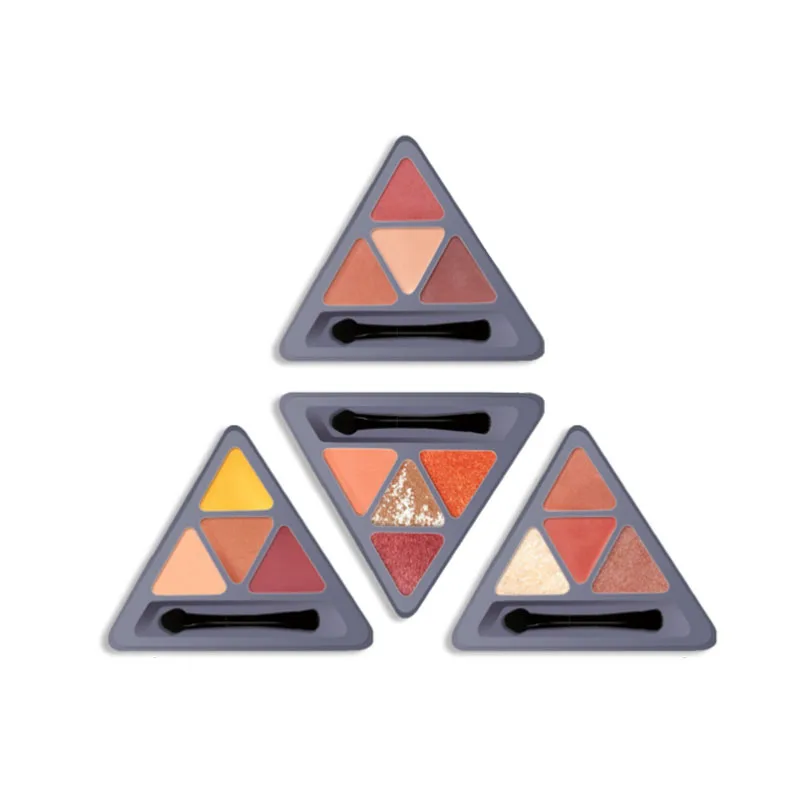 4 цвета Блеск Тени для век палитра макияжа матовые тени Палитра мерцающий и блеск