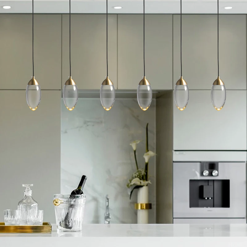 Хрустальная люстра для лестницы современный медный потолочный светильник