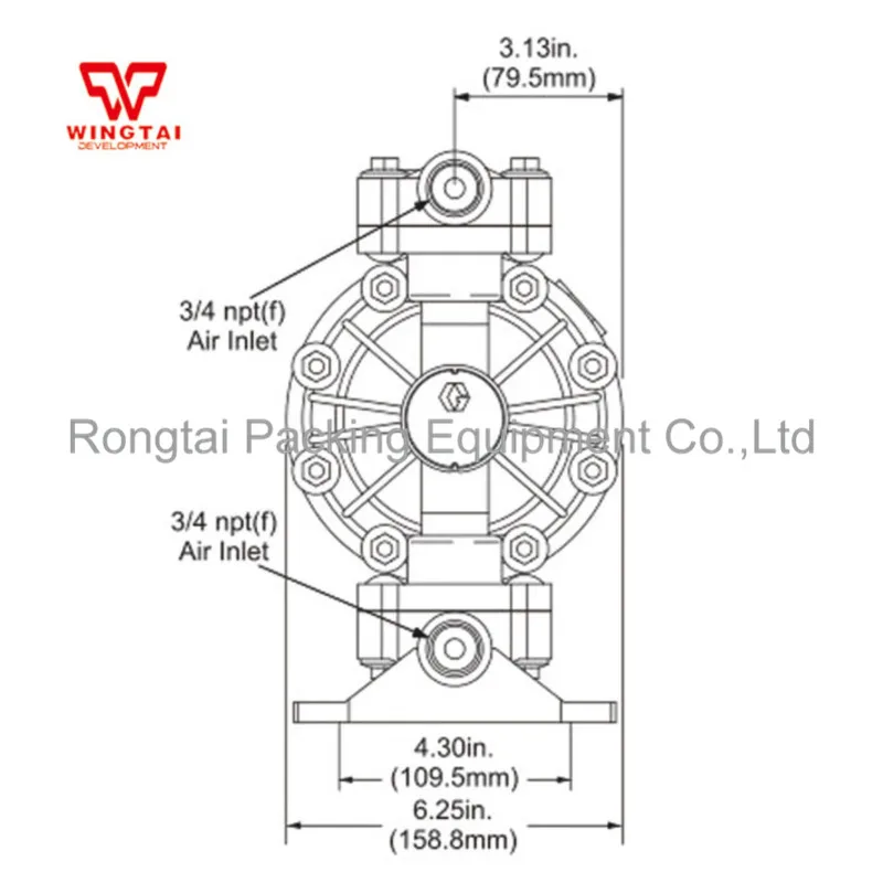 ПП пневматический диафрагменный насос BML 15P (57л/мин)|diaphram pump|pump pumppneumatic pump |
