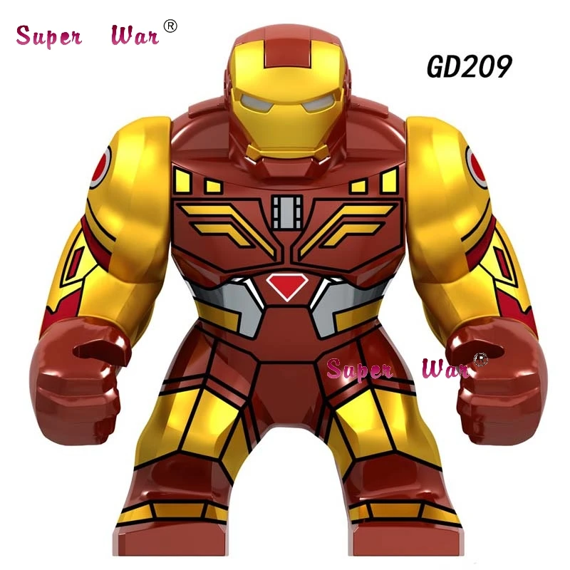 GD209 Одиночные Marvel Мстители Человек-паук Hellfire Elementals Zephyr Hydron Sandman Большие размеры Халк танос Железный человек строительные блоки детские игрушки - Цвет: GD209