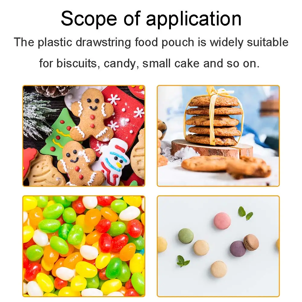 

50 pcs Candy Gift Bags EVA Bags Candy Gift Bags Food Packaging Bag Wedding Favor Baby Shower Christmas DIY Decoration Treat Bags