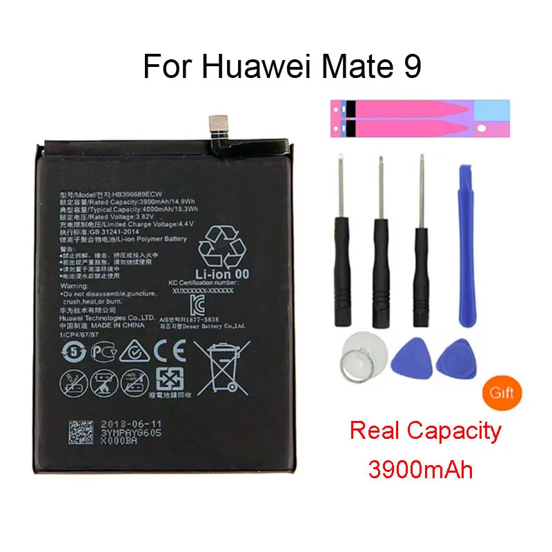 Новая сменная батарея для телефона Huawei Mate 9 Mate9 Pro Honor 8C Y9 2018 версия HB396689ECW