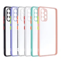 on samsunga32 galaxya32 case for coque samsung galaxy a32 a 32 4g 5g transparent back cover candy color phone case protective