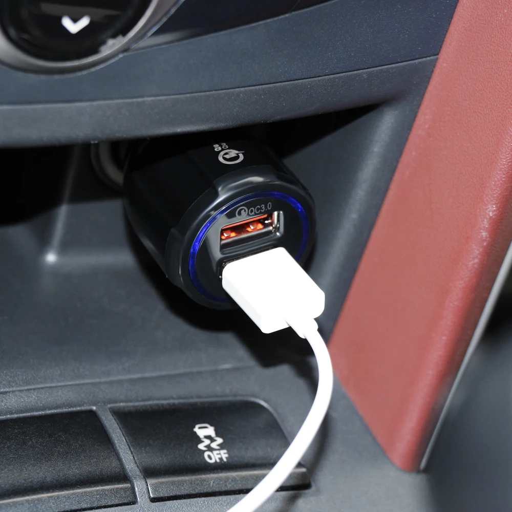 Автомобильное зарядное устройство 3 0 А с двумя USB-портами для Mitsubishi Asx Lancer 10 9 Outlander