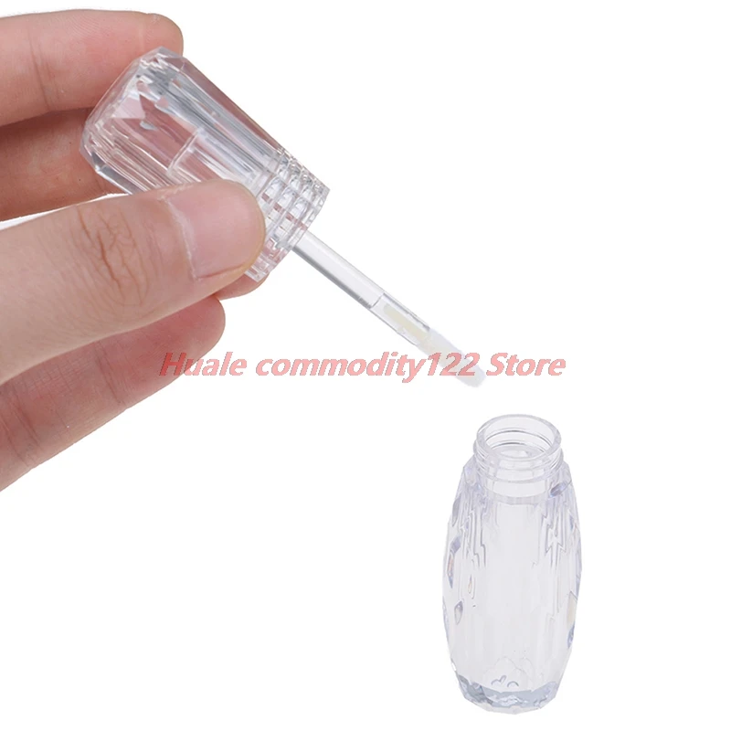 

New 1PCS 3ML Plastic Lip Balm Tube Empty Transparent PE Lip Gloss Tubes Lipstick Mini Sample Cosmetic Container With clear Cap