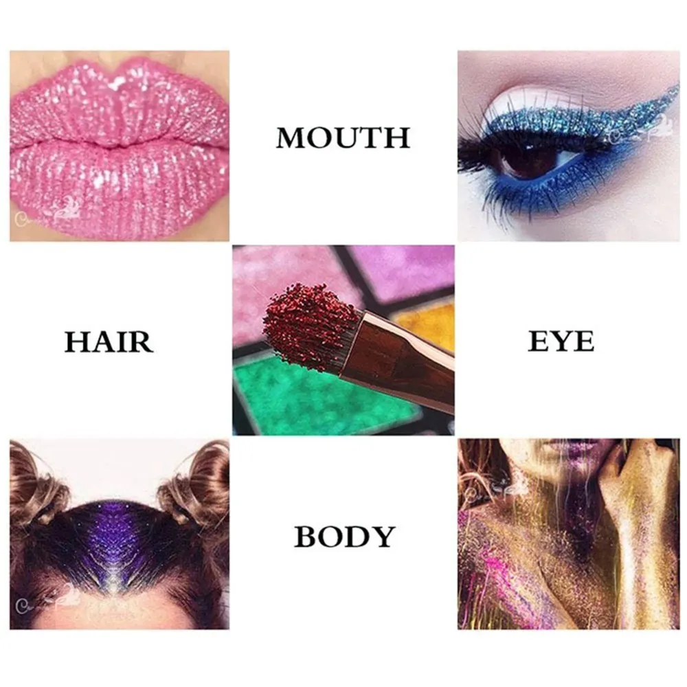 24 цвета блестящие тени для век макияжная палитра мерцающие Палитра Женские