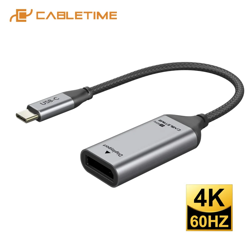 Кабель Displayport адаптер USB C к DP 4K 60Hz USB3.1 конвертер для Macbook Air Matebook Dell C331|Кабели VGA| |