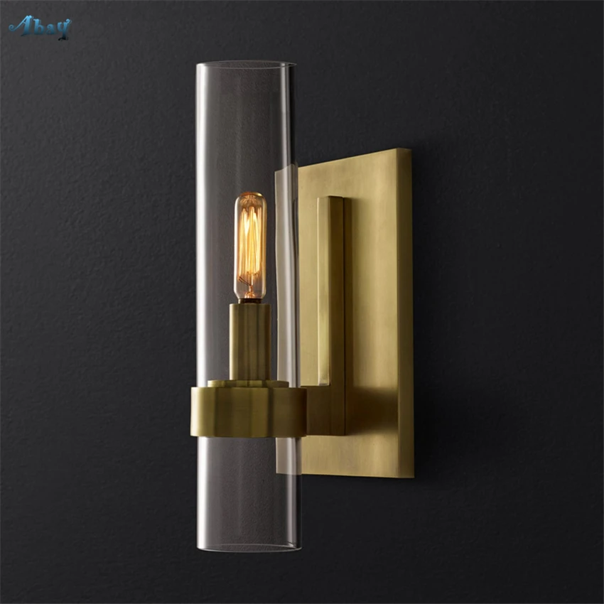 

Post Modern Luxurious Wall Sconces Lights Living Room Bedroom Restaurant Corridor Aisle Wall Lamps Glass Shade Designer Fixtures