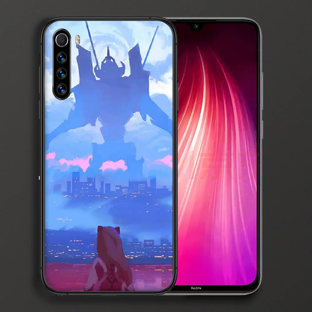 

Genesis Evangelion NGE EVA Phone case For Xiaomi Redmi Note 7 8 8T 9 9S 4X 7 7A 9A K30 Pro Ultra black bumper soft cell cover