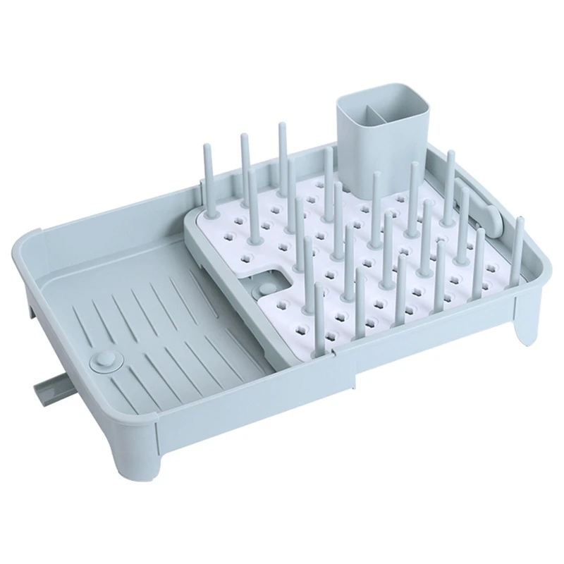 

Kitchen Compact Modern Frame Dish Drainers Dish Rack with Utensil Holder for Kitchen Countertop