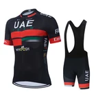 ОАЭ 2021 команда Велоспорт гоночная Джерси Maillot Ciclismo с коротким рукавом летние мужские дорожные велосипедные шорты гелевые комплект Ropa De Hombre