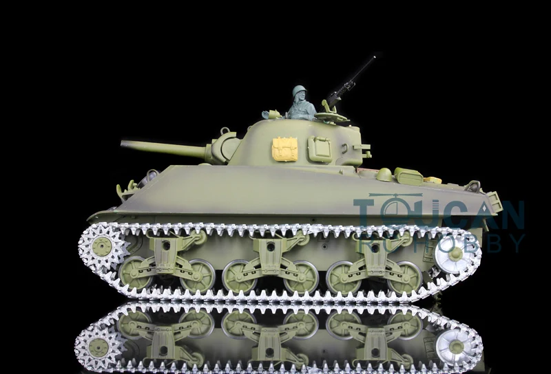 Подарки Heng Long 1/16 7 0 M4A3 Sherman RTR Радиоуправляемый Танк 3898 Вт/360 ° металлическая