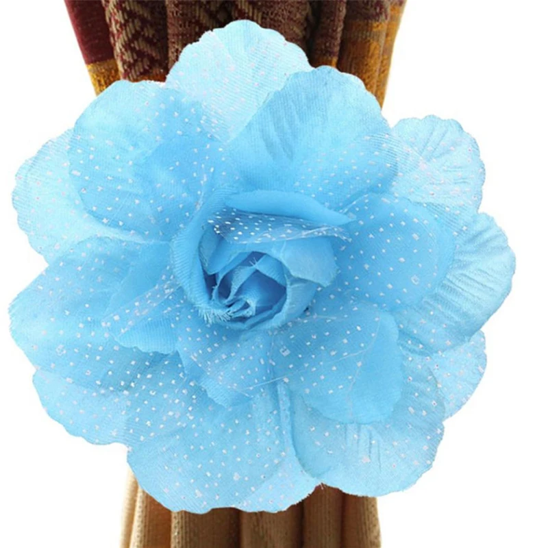 Занавес для гостиной спальни с зажимом завязками на спине занавески цветами