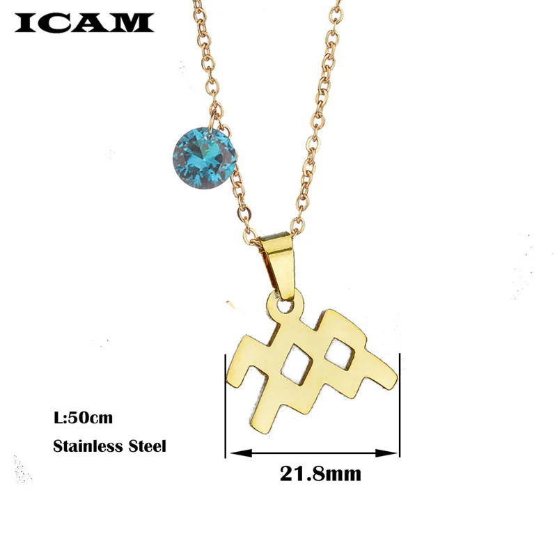 ICAM подарки распродажа знаков зодиака 12 подвеска созвездия Стразы Женская