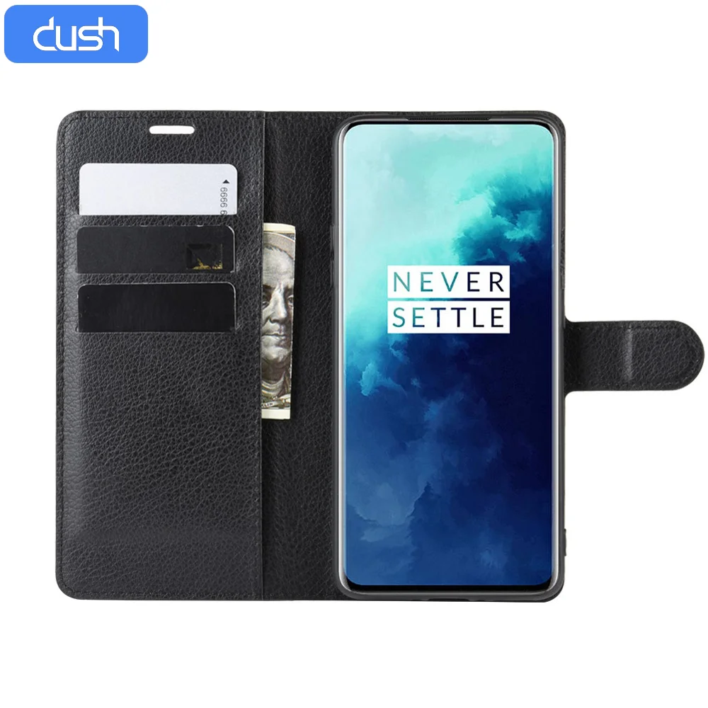 DUSH новый флип чехол из искусственной кожи для OnePlus 7 7T Pro чехлы бумажники 5T 6T