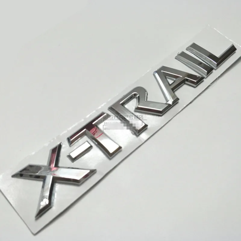 Хром X Trail Xtrail эмблема значок буквы задняя наклейка для Nissan