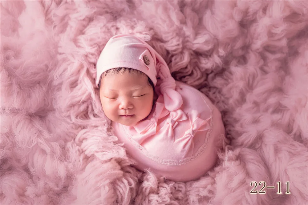Ylsteed 7 шт. набор аксессуары для фотографирования новорожденных реквизит для фотосессии новорожденный стрейч обертывание Топ узел шляпа с позирующей подушкой Pic Idea