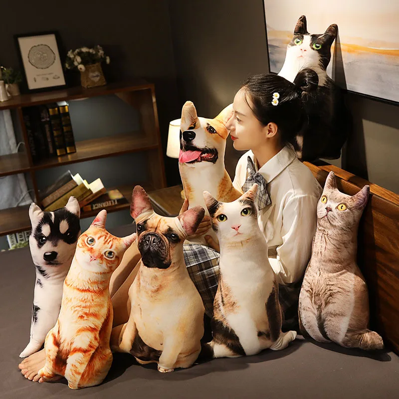 Подушки для чтения собак имитация кошек Хаски валлийский корги подушка собаки
