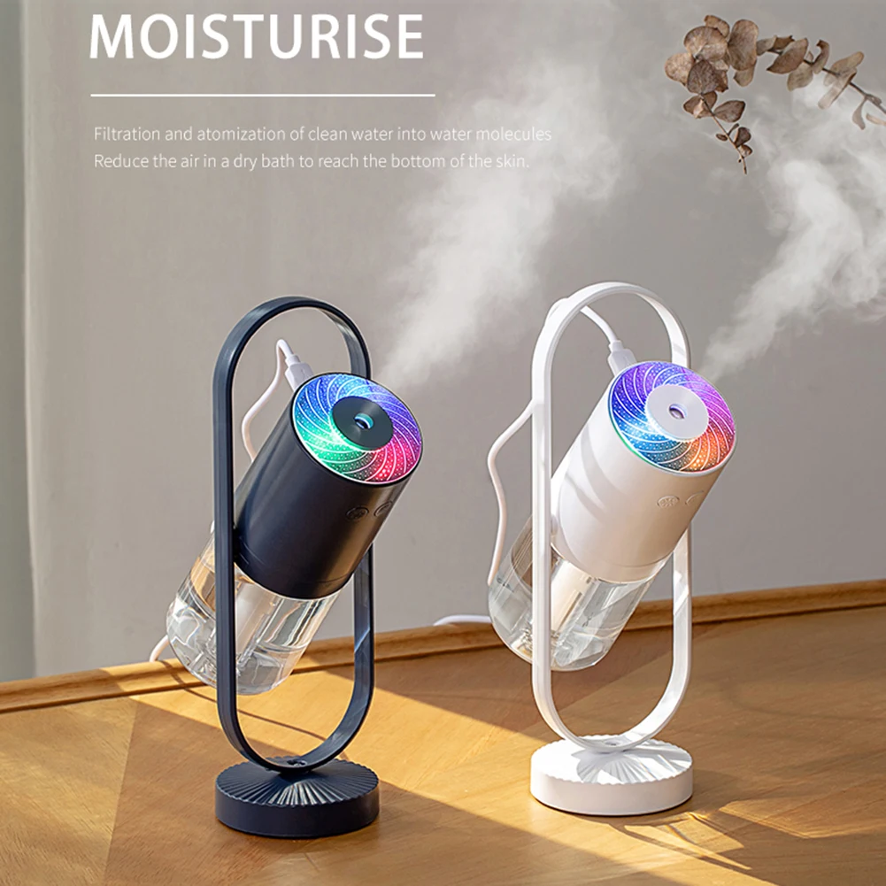 200 мл увлажнитель воздуха USB светодиодный Поворотный Светильник ультразвуковой с